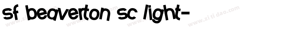 sf beaverton sc light字体转换